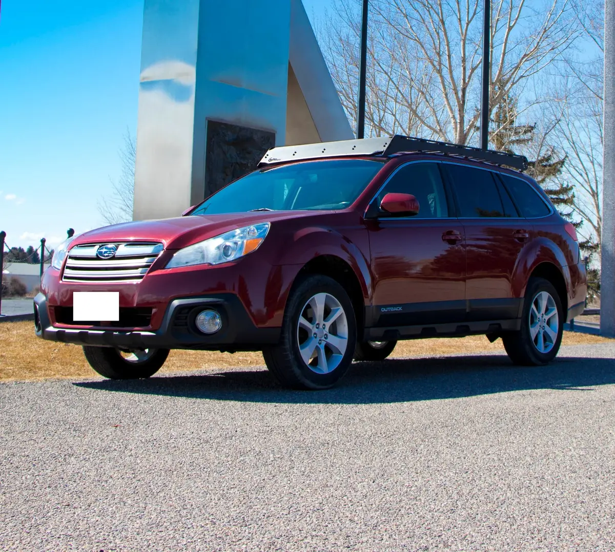 Prinsu Roof Rack For 2013-2017 Subaru Outback- Black Powder Coat 1