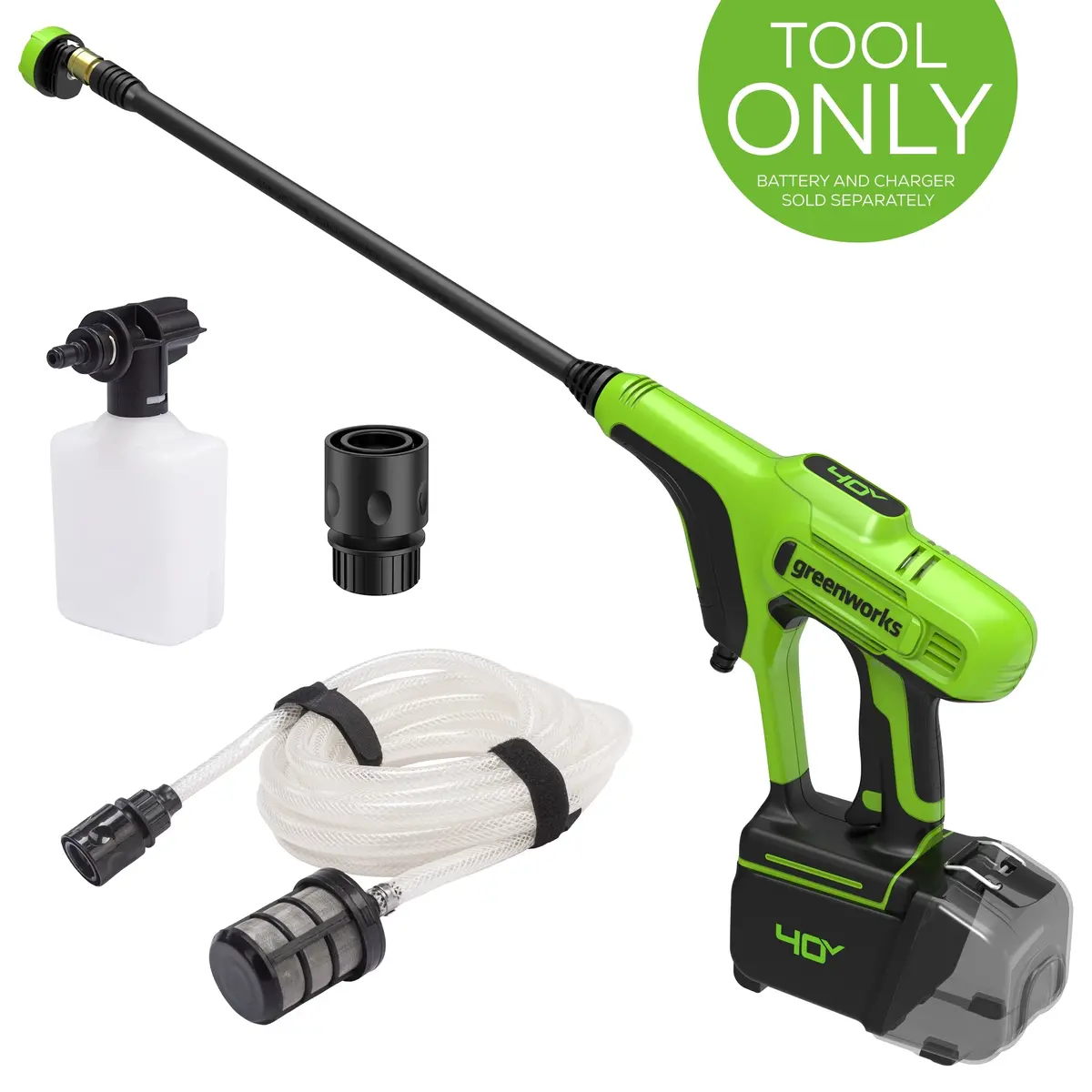 40V 600 Psi 0.8 Gpm Cordess Power Cleaner (Tool Only) 1