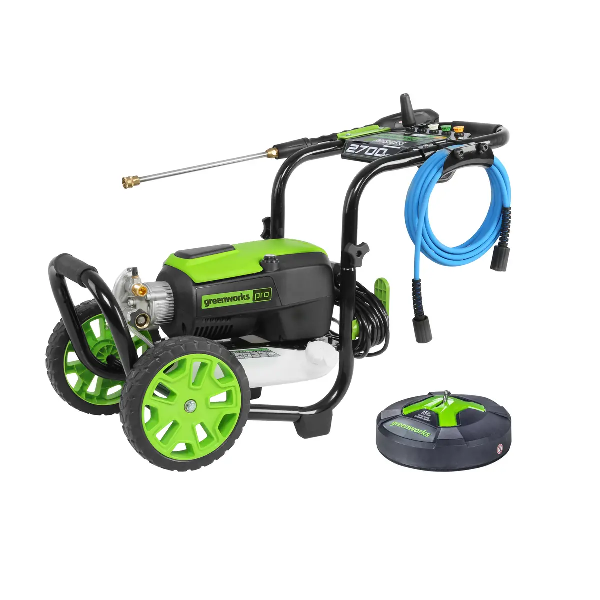 2700 Psi Pressure Washer, 15" Surface Cleaner And Extension Combo Kit 1