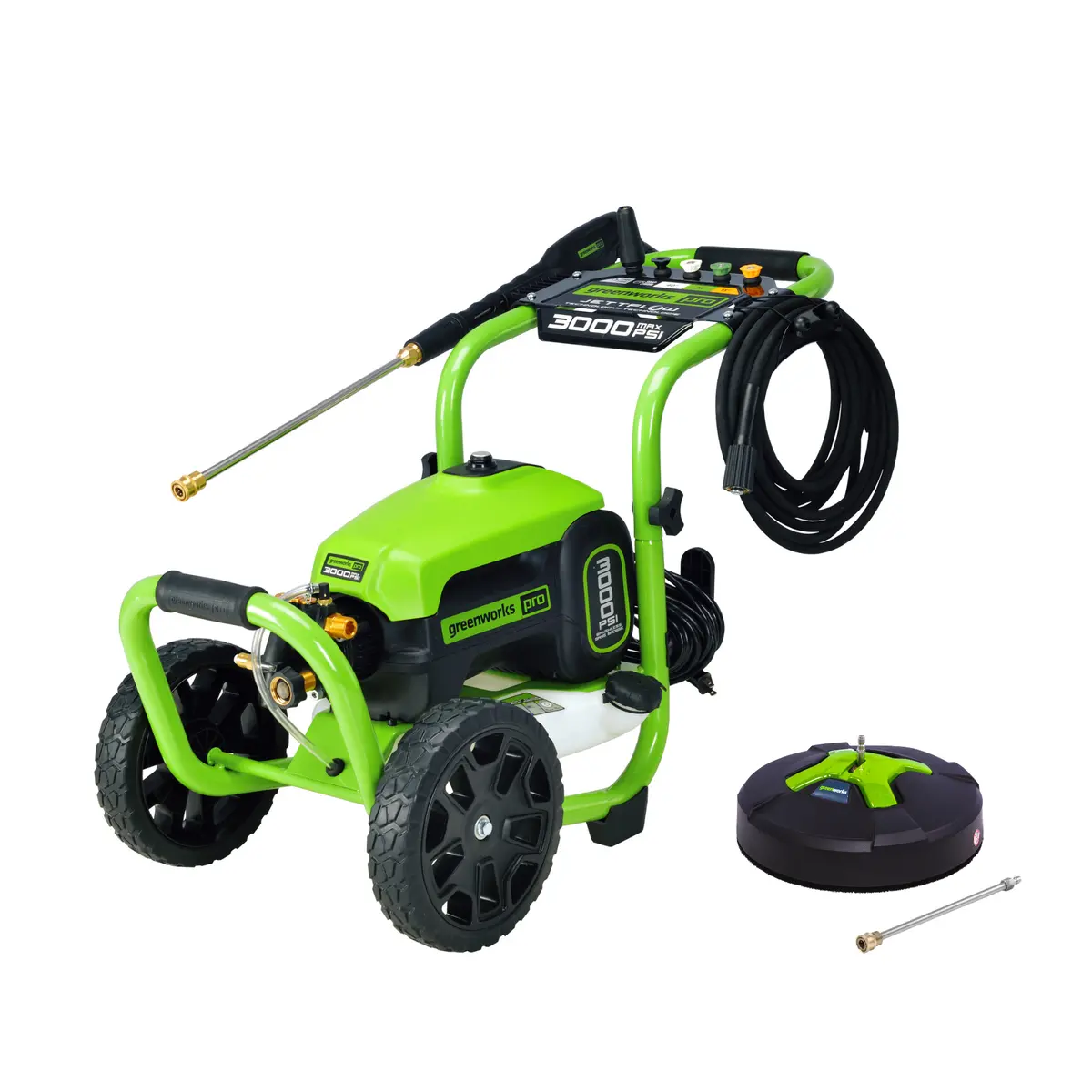 3000 Psi Pressure Washer, 15" Surface Cleaner And Extension Combo Kit 1