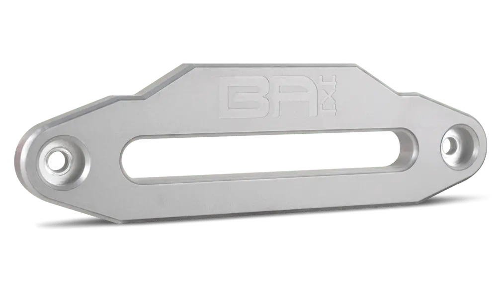 Body Armor 5140 Hawse Fairlead - For Truck/Jeep Applications, Anodized Silver 1
