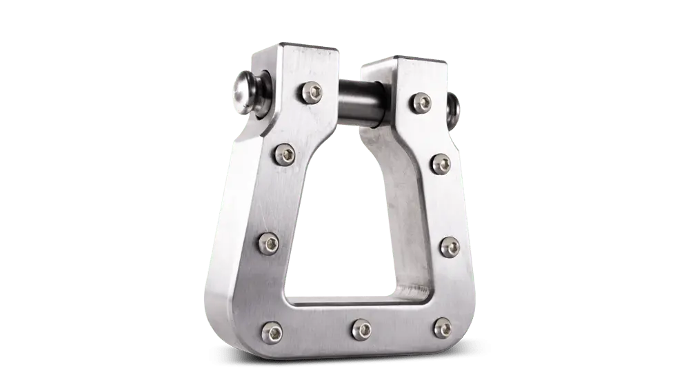 Body Armor 4X4 Mega 18,000Lbs Billet Polished D-Ring - Sold Individually 1