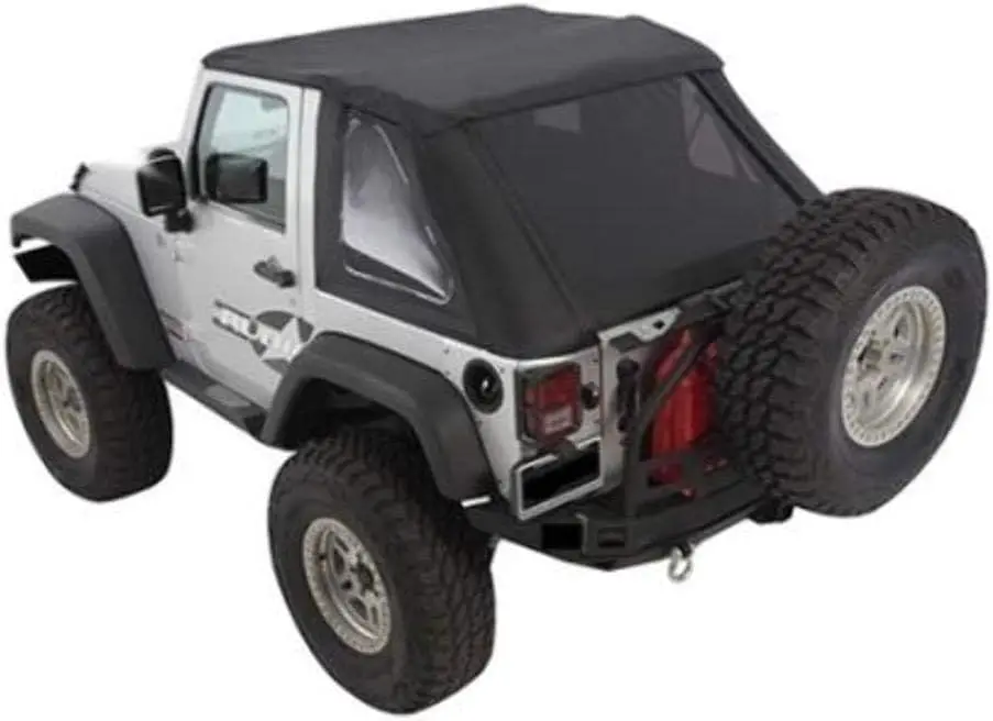 Smittybilt Bowless Combo Soft Top For 07-18 Jeep Wrangler Jk 2 Door- Recon Recovery 1