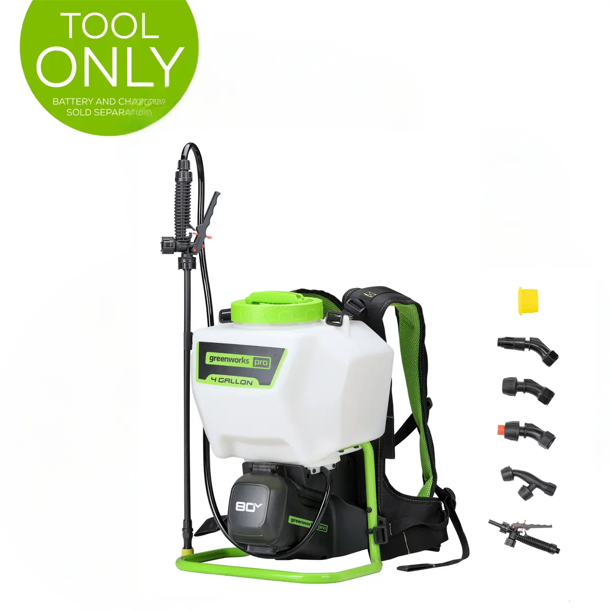 80V Cordless Battery Backpack Sprayer (Tool Only) 1