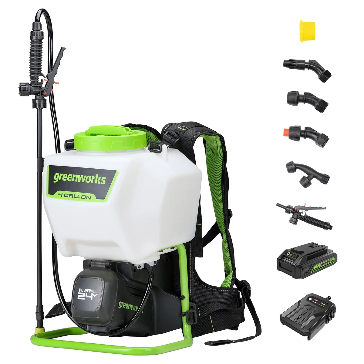 24V Cordless Battery Backpack Sprayer: 2.0 Ah Usb Battery And Charger 1