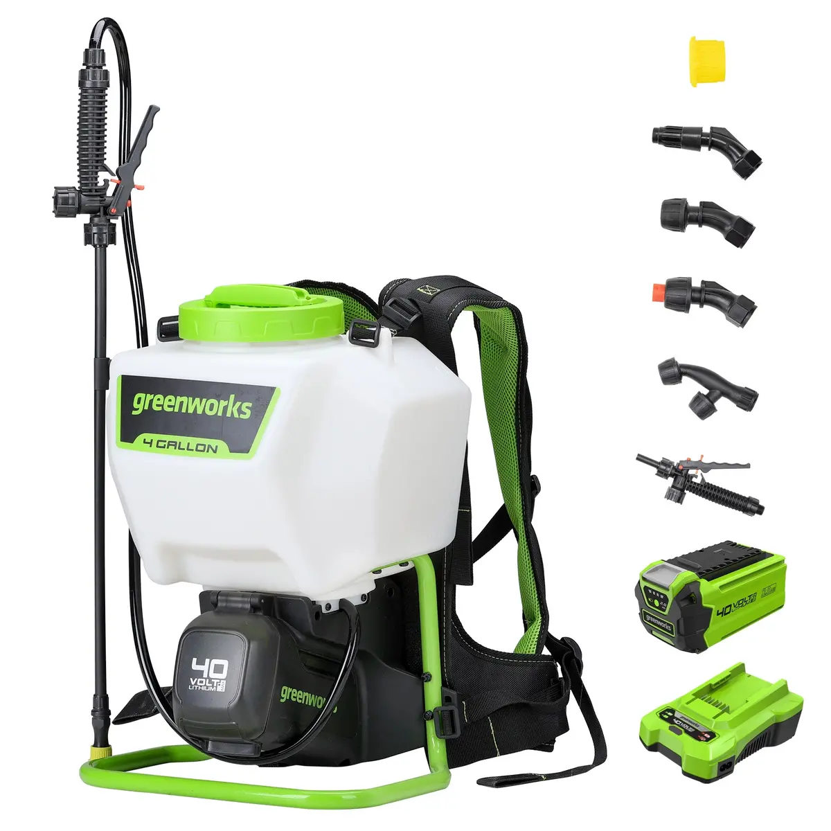 40V Cordless Battery Backpack Sprayer: 2.0 Ah Usb Battery And Charger 1