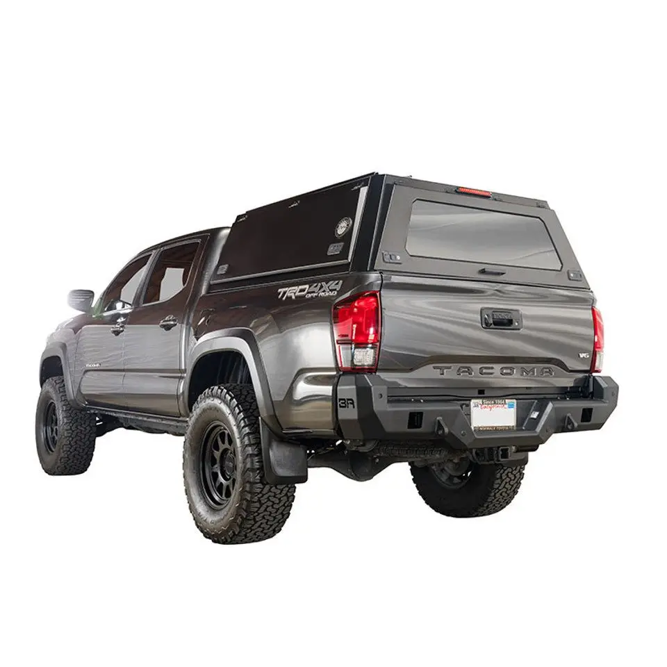 Ovs Expedition Stainless Steel Truck Cap With Wing Doors For 2016-2023 Toyota Tacoma 5Ft Bed 1