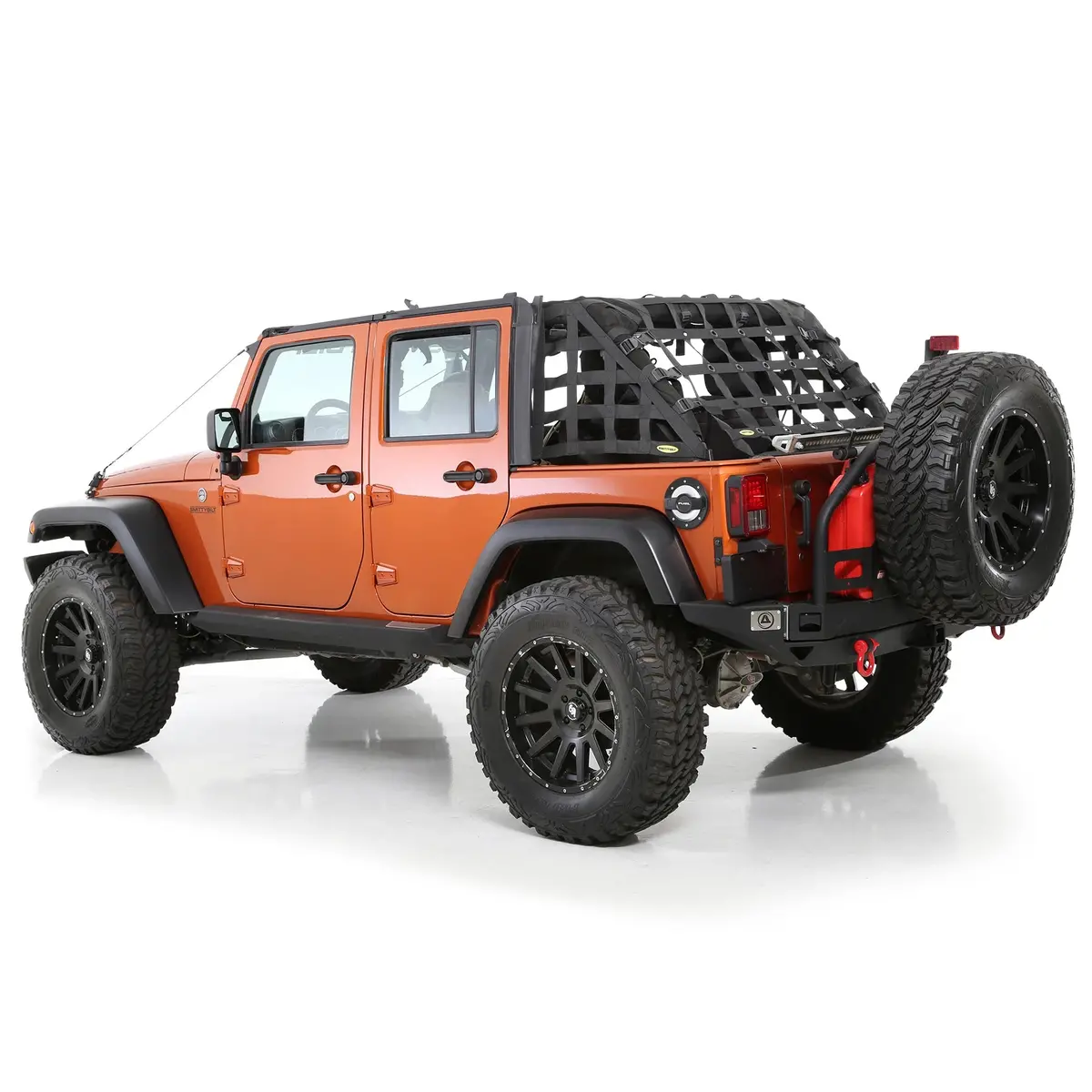 Smittybilt Hd Black Cargo Web Trail Net For 2007-2018 Wrangler Jk 2 Door - Recon Recovery 1