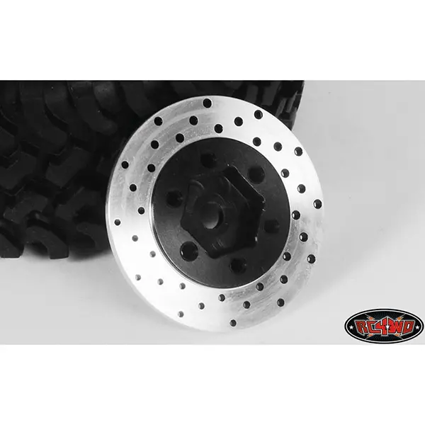 Rc4wd 1.9/2.2 6 Lug Steel Wheel Hex Hub With Brake Rotor 1