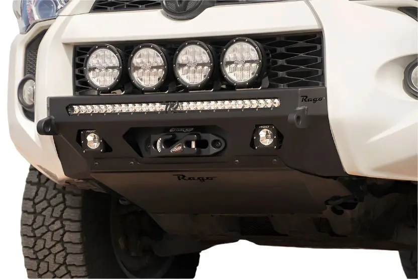 Rago Fabrication Center Mount Winch Bumper For 2014-2024 Toyota 4Runner - Recon Recovery 1