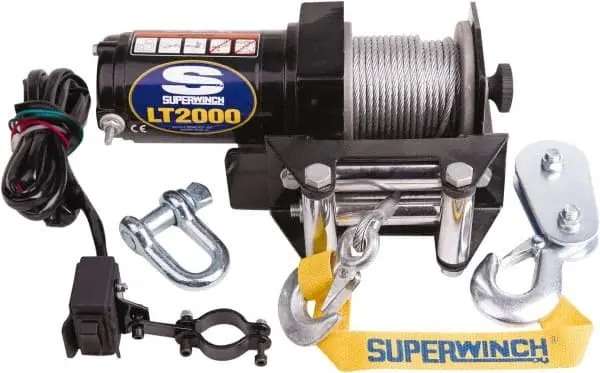 Superwinch 1120210 Atv-Utv Lt2000 Winch - 2,000 Lbs. Pull Rating, 49 Ft. Line 1
