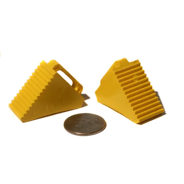 Top Shelf Hobby 1/10 Scale Wheel Chocks Yellow 1