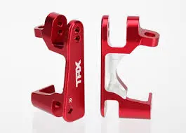 Caster Blocks (C-Hubs)(Red-Anodized) Left & Right 1