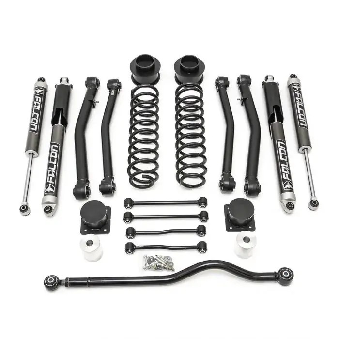 Terrain Flex 4-Arm Kit With Falcon 2.1 Monotube Shocks 2020-2022 Jeep Jt Gladiator 1