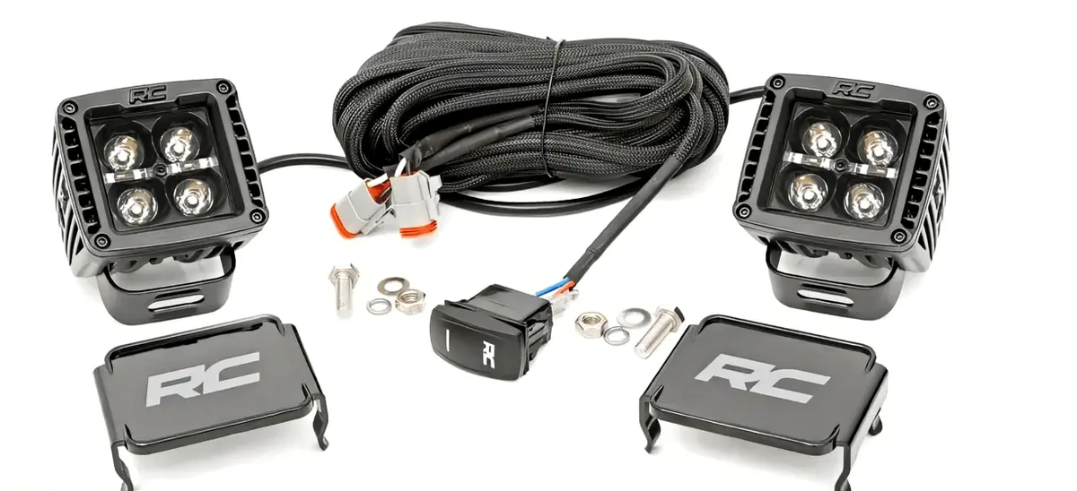 Rough Country 70903Blkdrla Cube Light Pod - 2 In., Sold As Pair 1