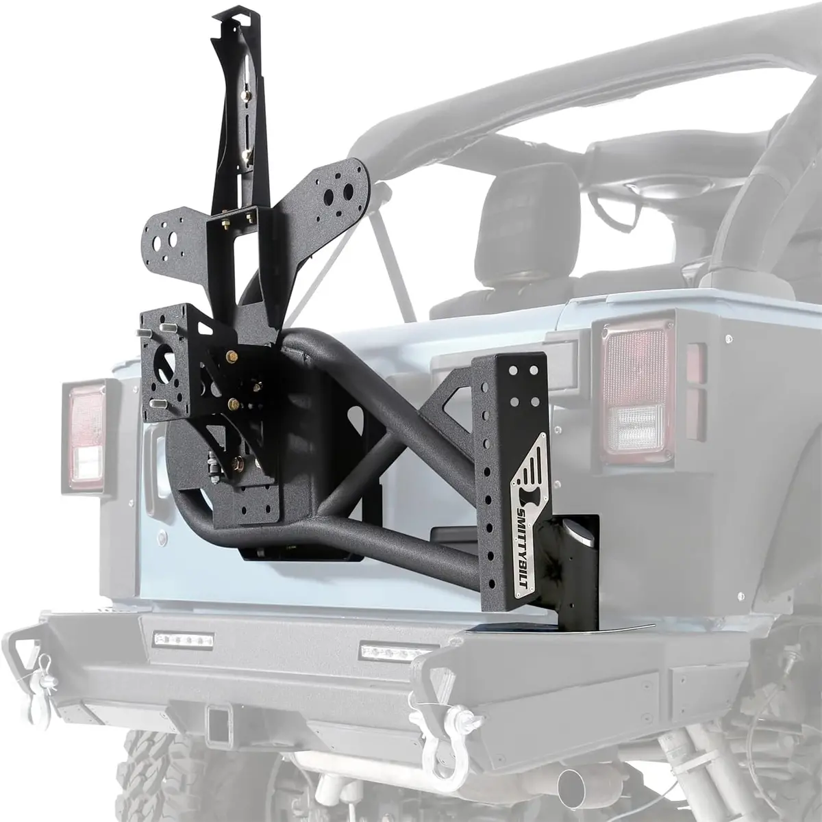 Smittybilt Src Xrc Gen 2 Bolt On Tire Carrier For 2007-2018 Jeep Wrangler Jk - Recon Recovery 1