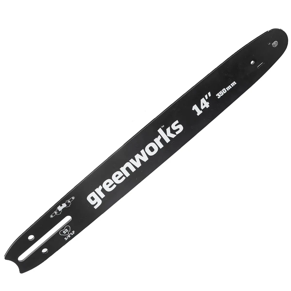 14" Replacement Chainsaw Bar 3/8" Pitch .050" Gauge 52Dl 1