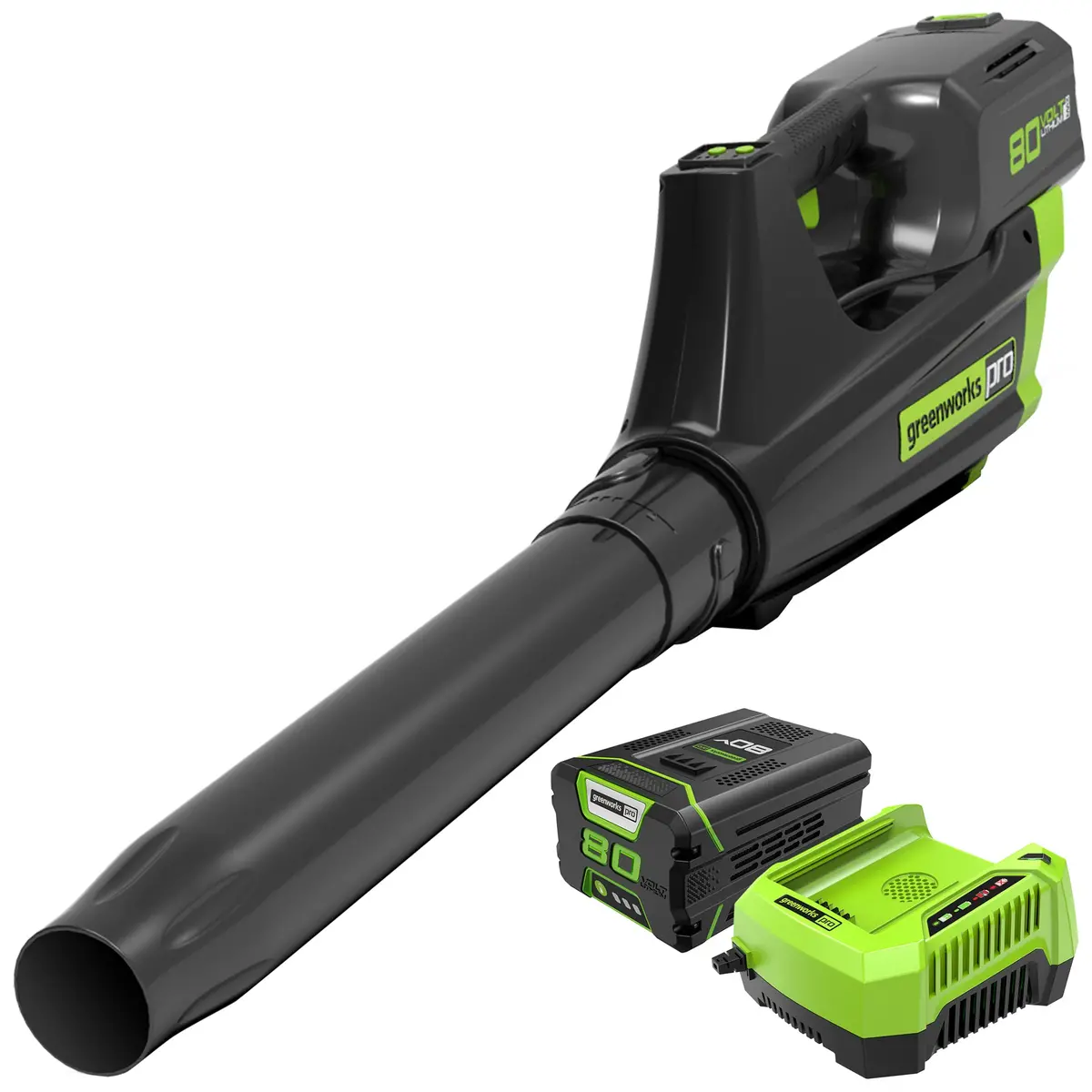 80V 500 Cfm Cordless Battery Leaf Blower W/ 2.0Ah Battery & Charger 1