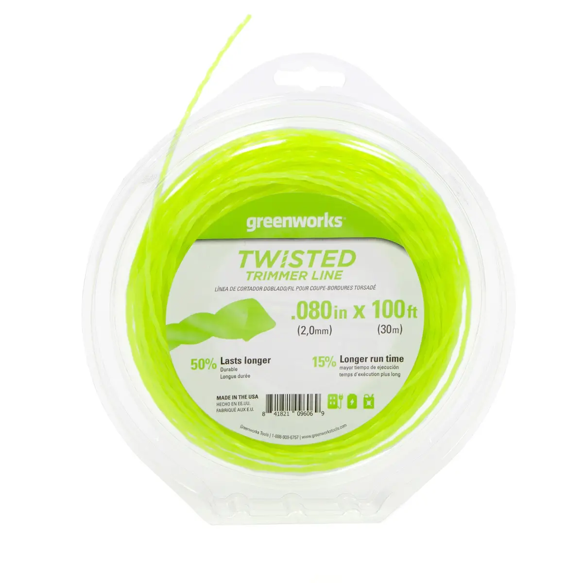 .080" Ultra Twisted String Trimer Line (100-Feet) 1