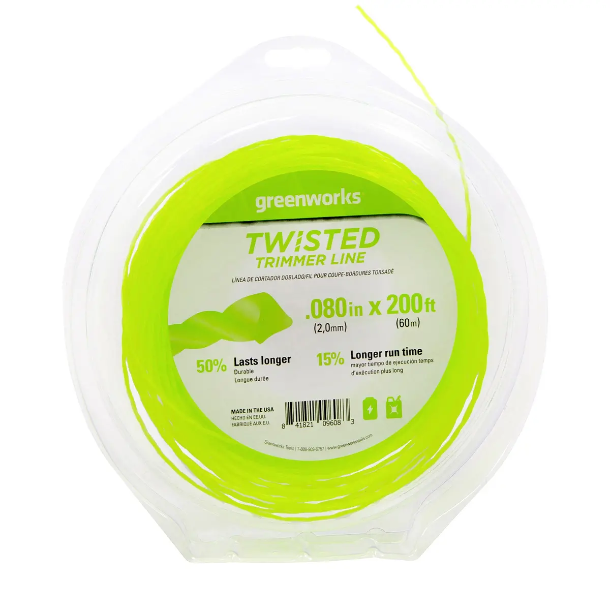 .080" Ultra Twisted String Trimer Line (200-Feet) 1