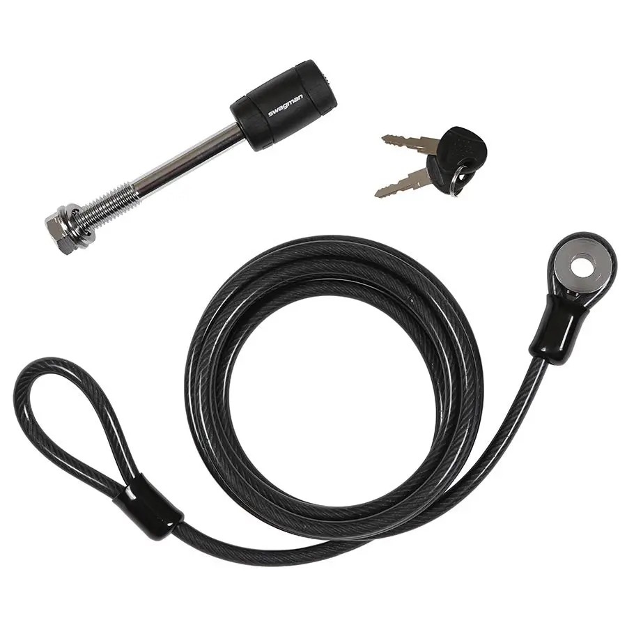 Swagman, Locking Threaded Hitch Pin, 1/2" Plus 6.5' Cable 1