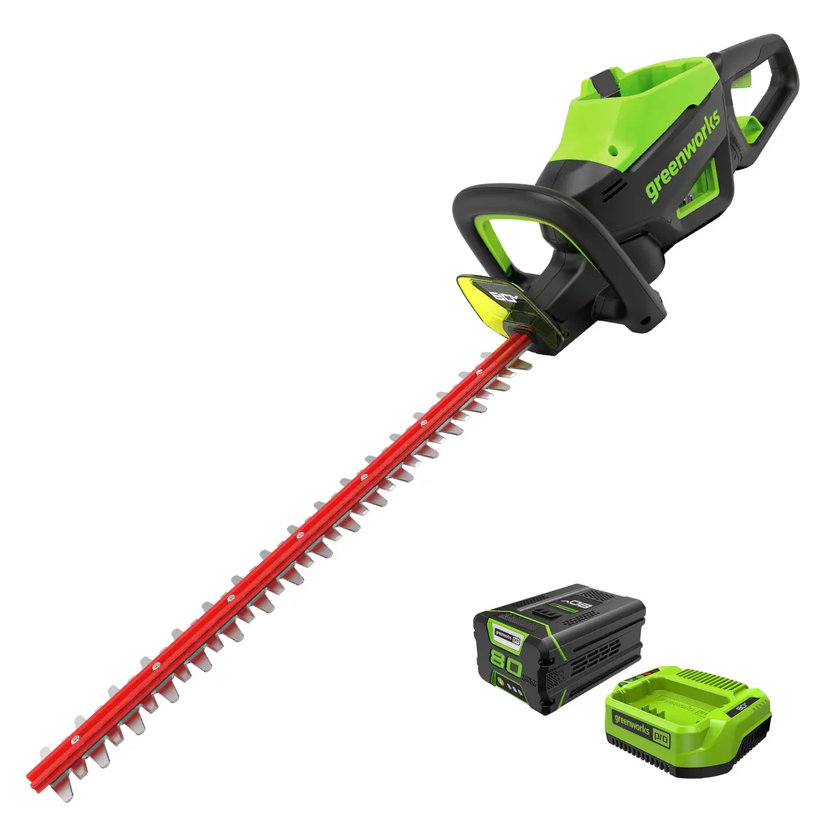 80V 26" Cordless Battery Hedge Trimmer (1.1" Cut, 3200 Spm): 2.0 Ah Battery And Charger 1