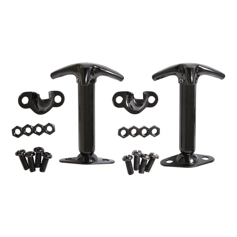 Smittybilt Hood Catch Kit Black For 1955- 1995 Jeep Cj & Yj - Recon Recovery 1