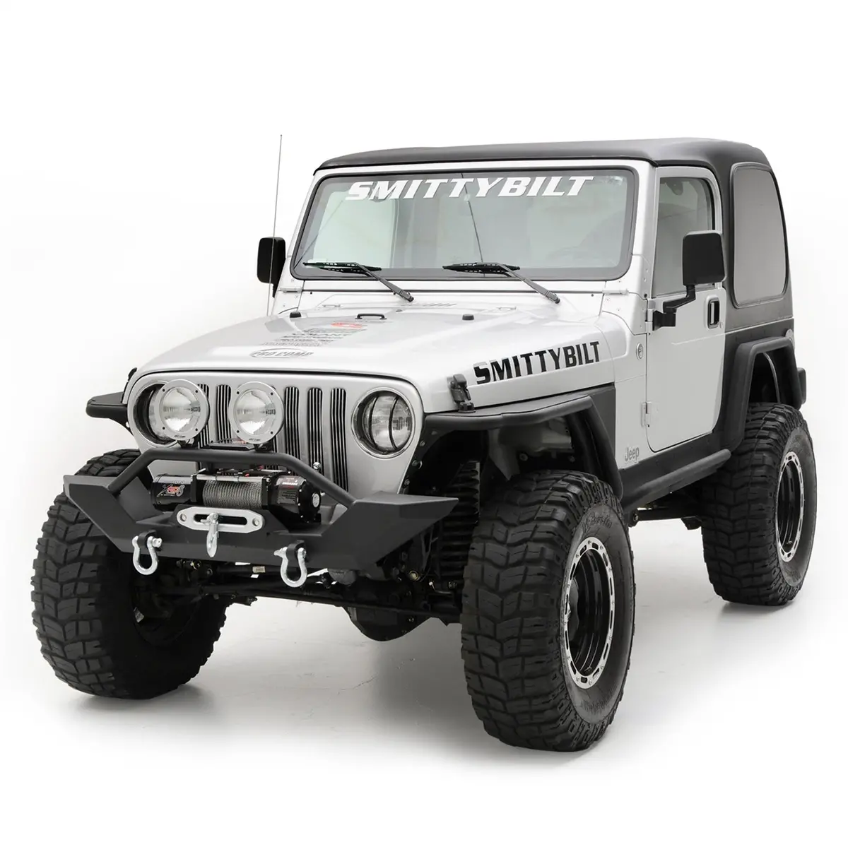 Smittybilt Rock Crawler Winch Front Bumper For 1997-2006 Jeep Wrangler Tj & Lj 1