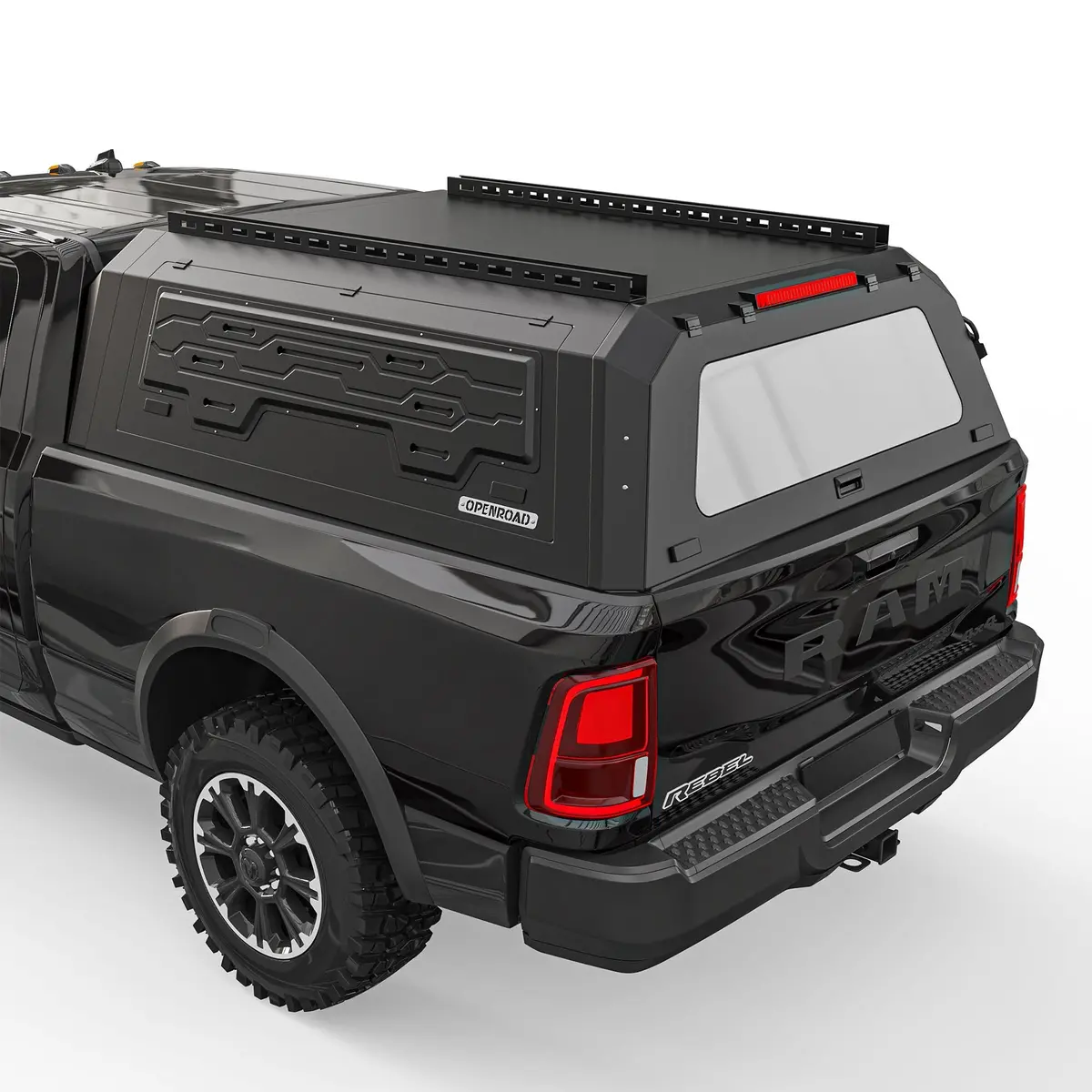 Openroad Aluminum Light Weight Modular Truck Cap For 2020-2026 Ram 2500 & 3500 6.5Ft Bed 1