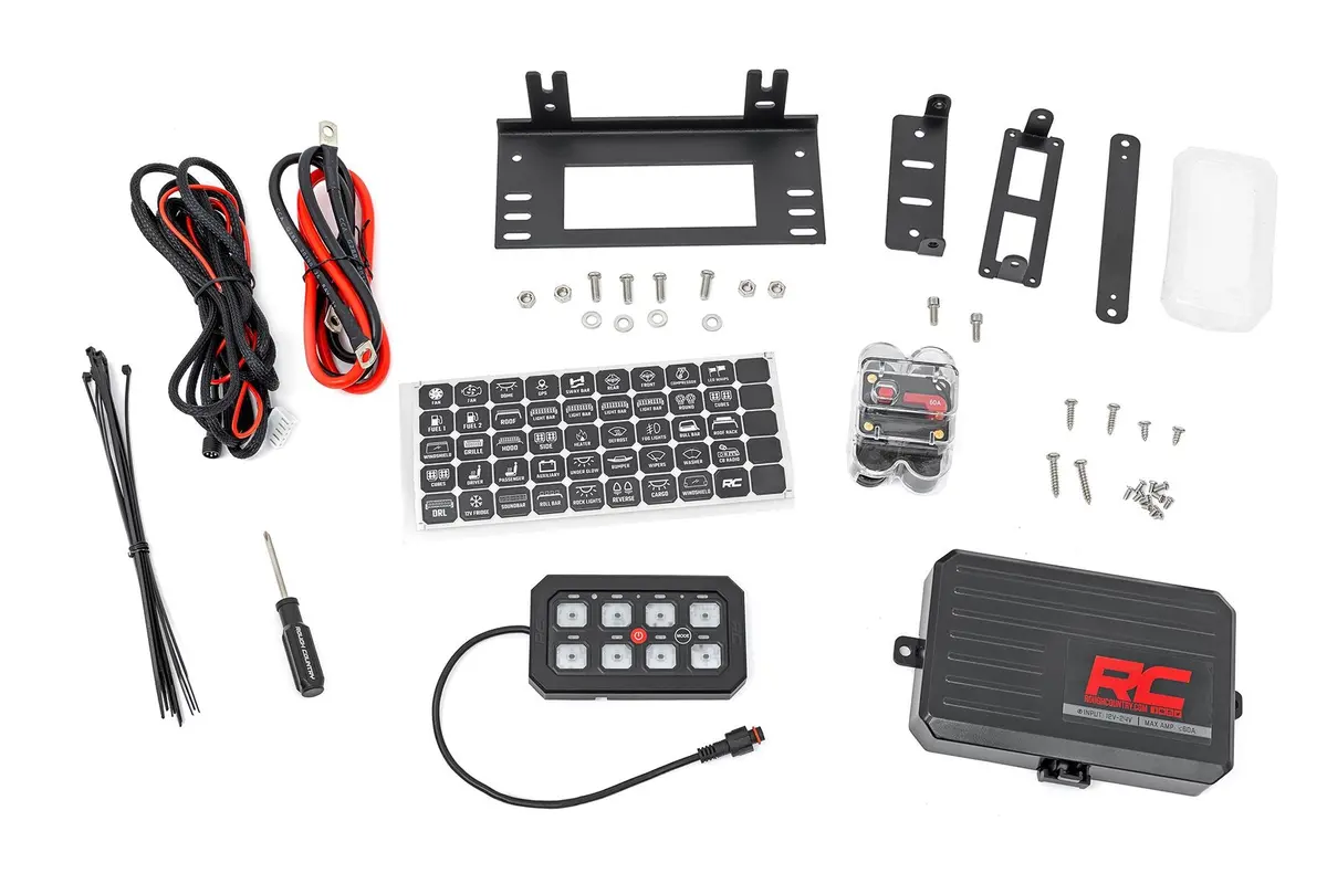 Rough Country 8-Gang Bluetooth Switch Panel & Multi-Light Controller | 70970 1