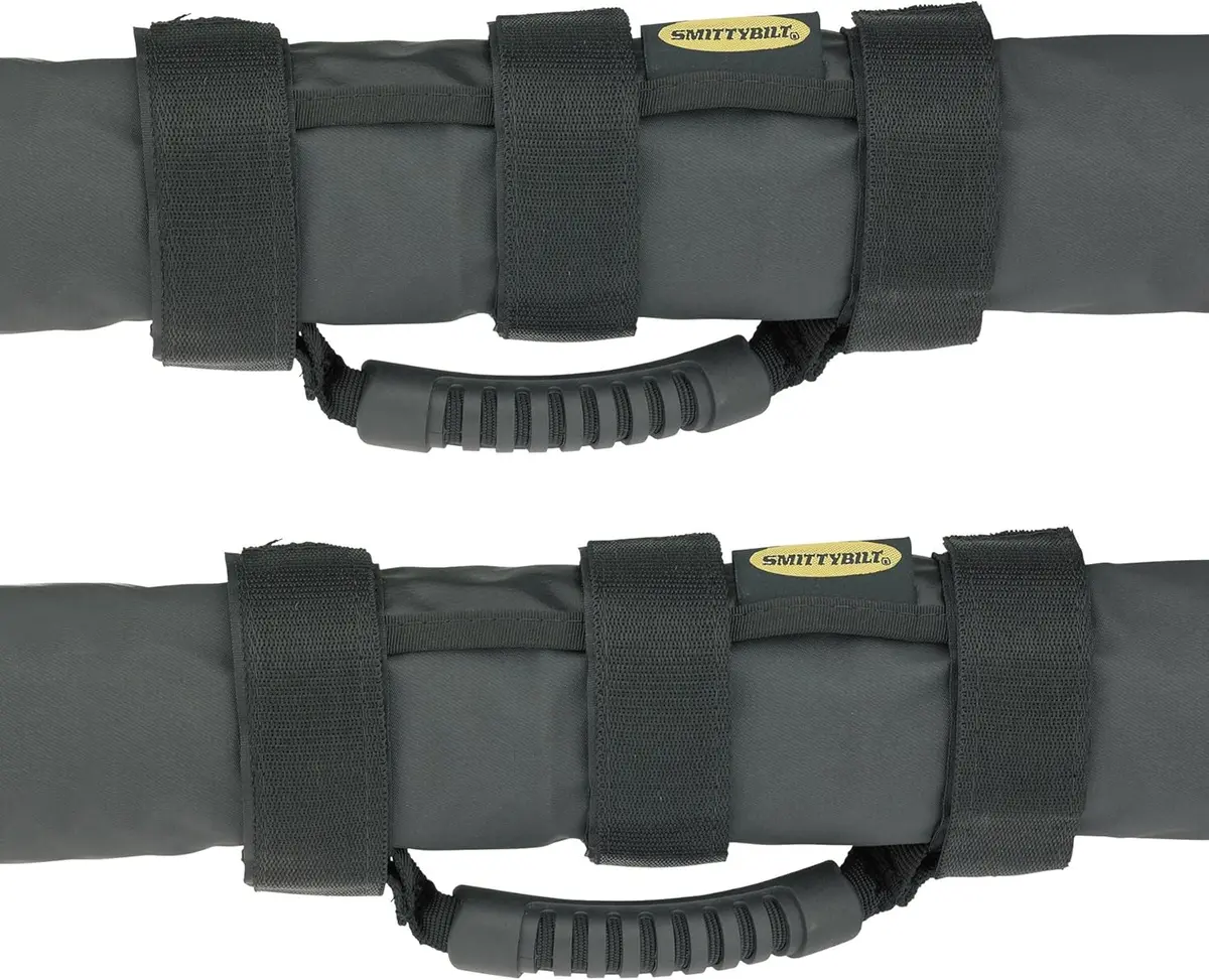 Smittybilt Extreme Black Grab Handles Pair For 2007-2018 Jeep Wrangler Jk - Recon Recovery 1