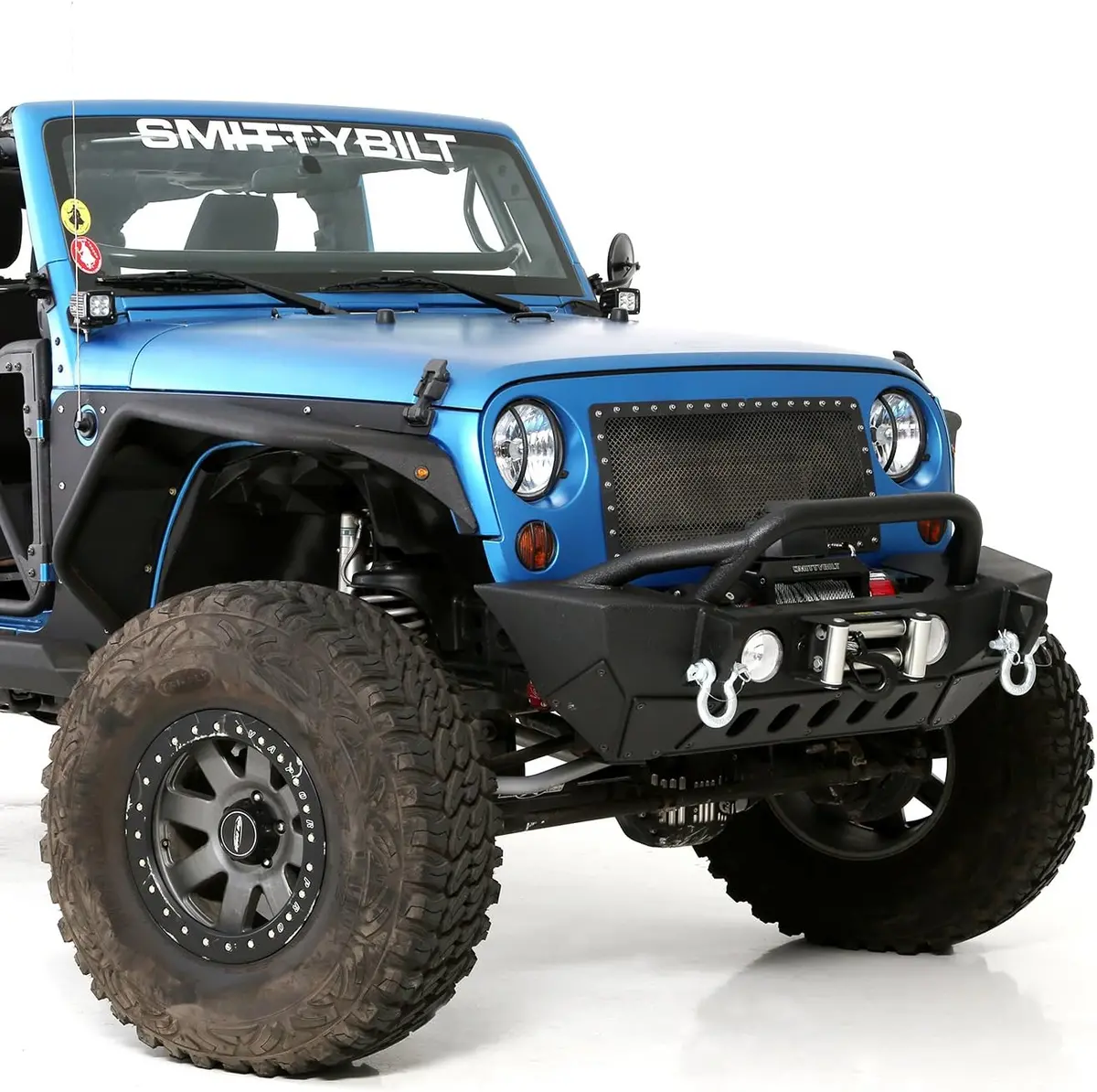 Smittybilt Xrc Gen2 Front Bumper For 2007-2018 Jeep Wrangler Jk - Recon Recovery 1
