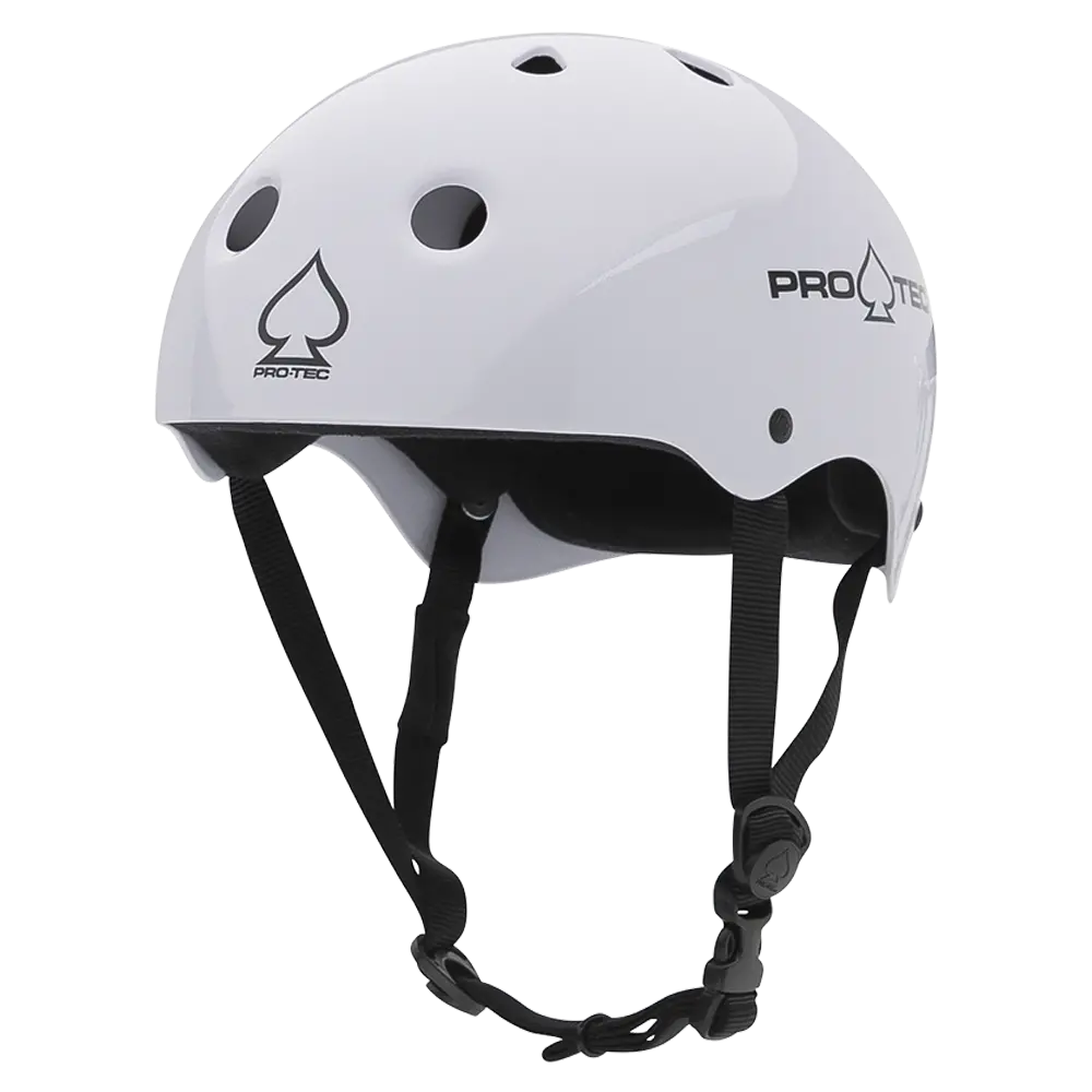 Pro-Tec Classic Skate Helmet - Gloss White 1