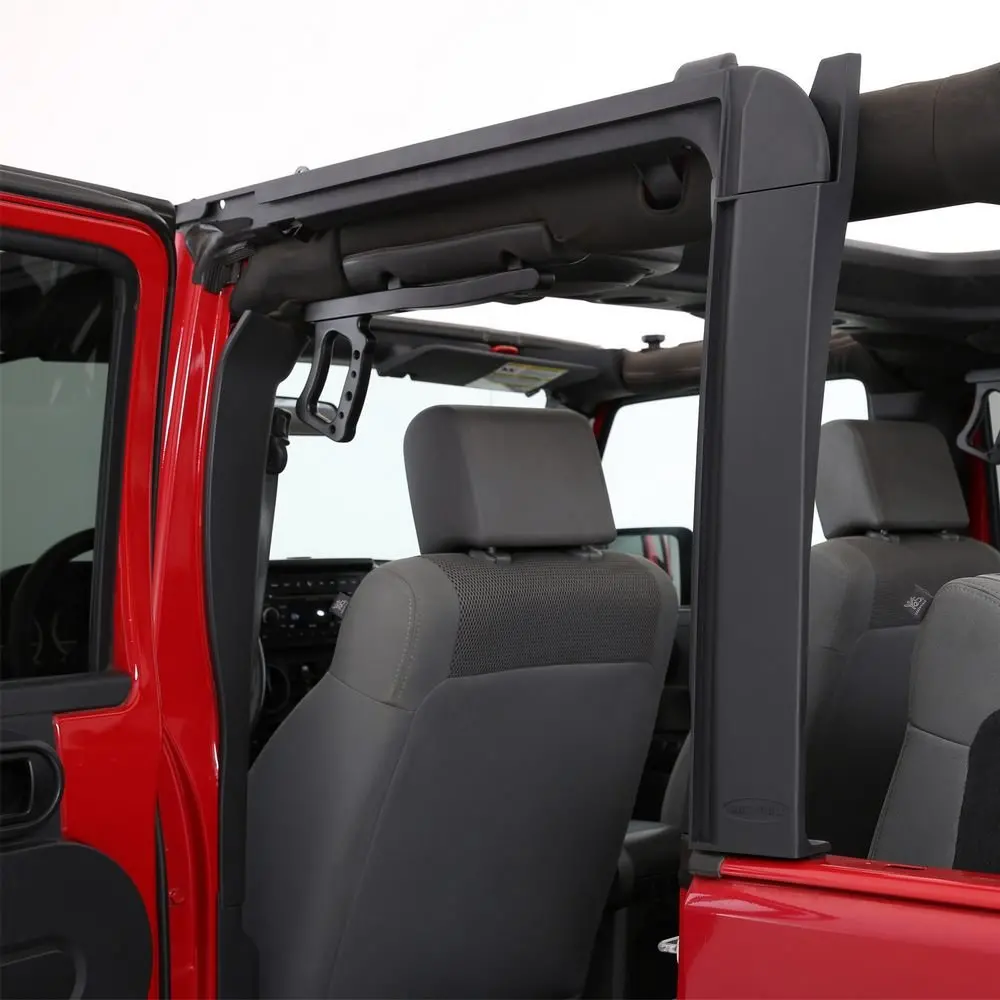 Smittybilt Oem Style Door Surrounds For Soft Top 2007-2018 Jeep Wrangler Jku 4 Dr - Recon Recovery 1