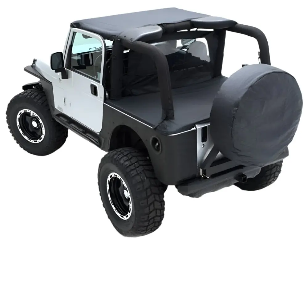 Smittybilt Brief Bikini Top Black Diamond For 1997 - 2006 Jeep Wrangler Tj - Recon Recovery 1