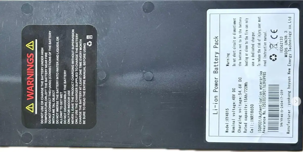 15Ah Battery For Ix5s 1