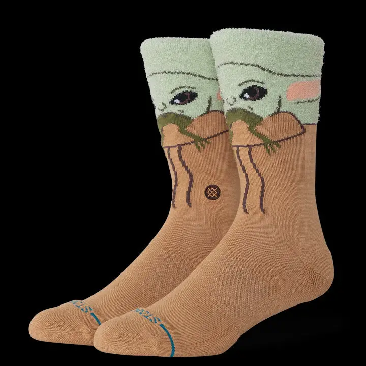 Stance Grogu Hungry Crew Sock - Green 1