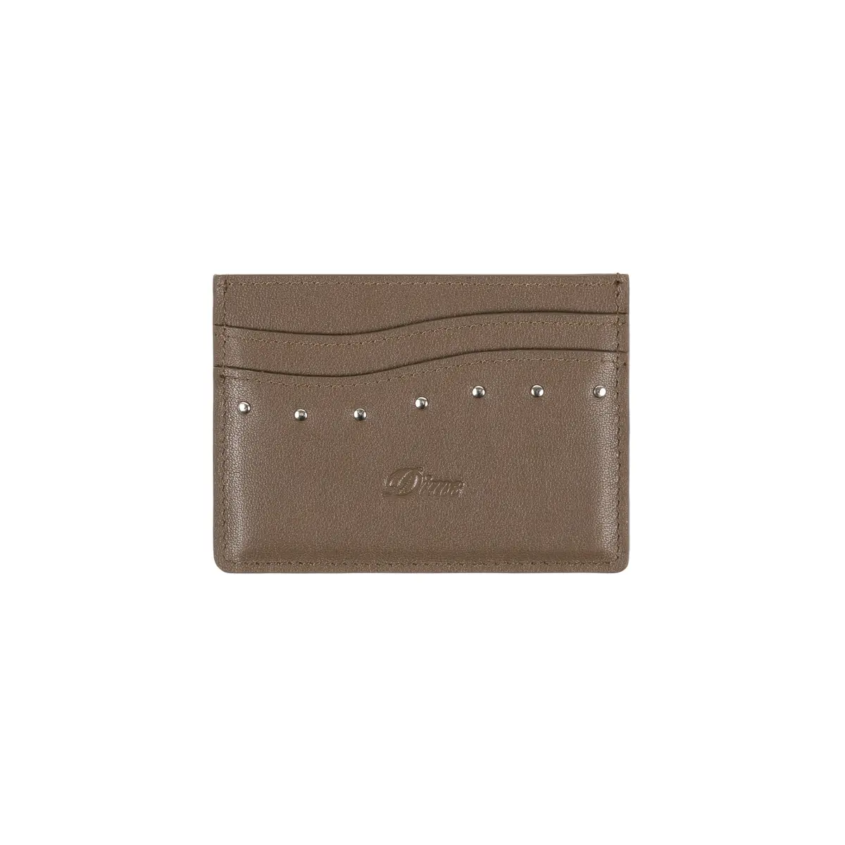 Dime Studded Cardholder - Brown 1
