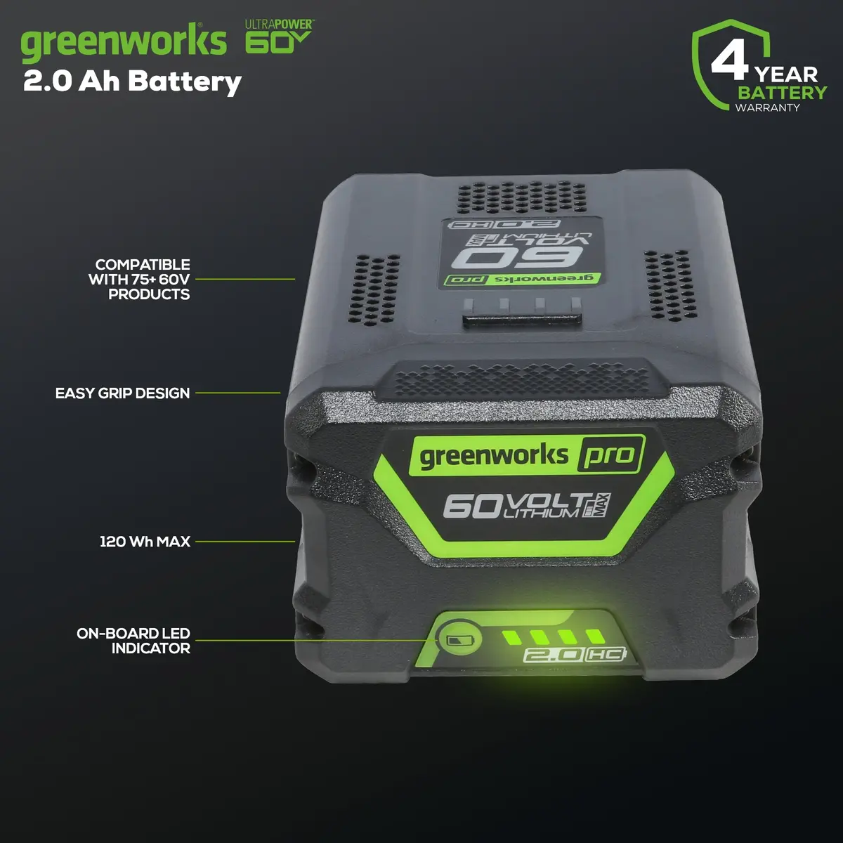 60V 2.0Ah High Current (Hc) Battery 2