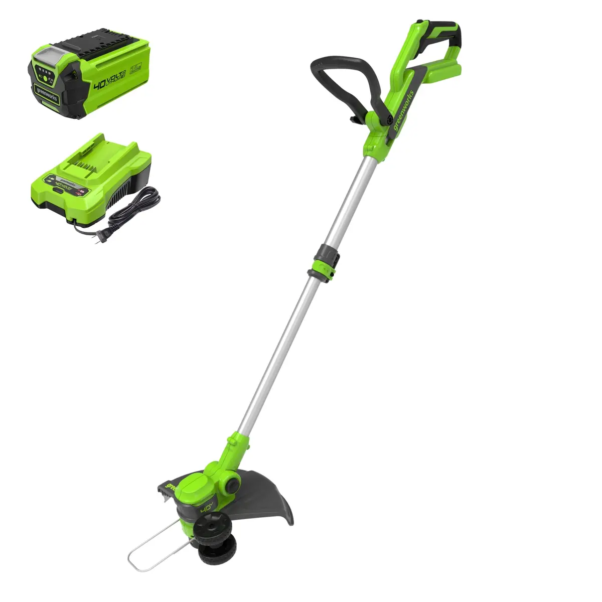 40V 13" Gen 2 Cordless Battery String Trimmer / Edger: 2.0 Ah Usb Battery And Charger 1