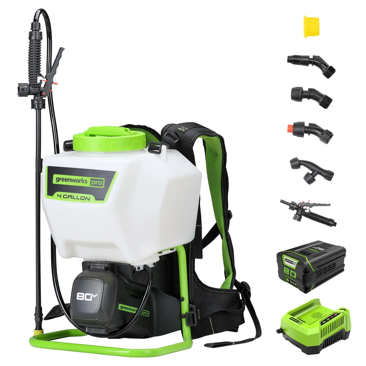 80V Cordless Battery Backpack Sprayer: 2.0 Ah Battery And Charger 1