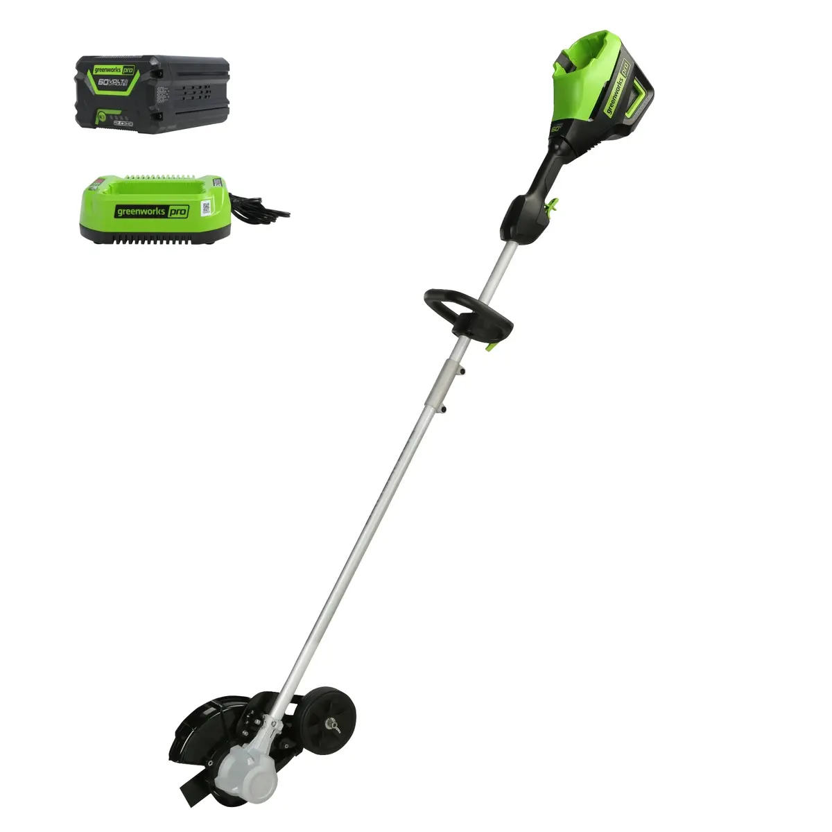 60V 8" Cordless Battery Edger: 2.0 Ah Battery And Charger 1