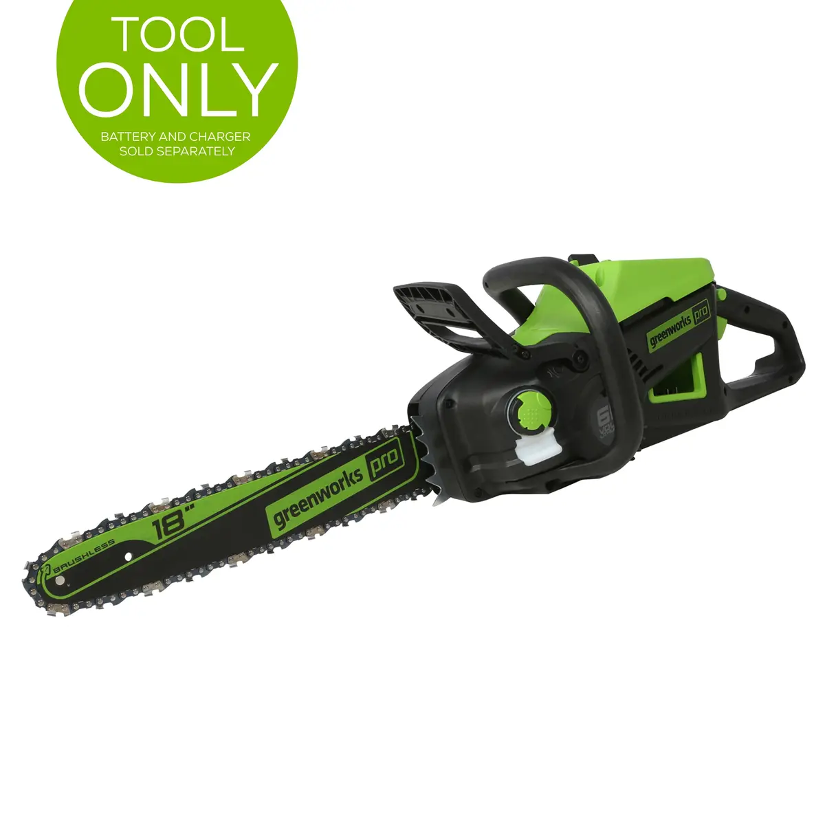 60V 18" Cordless Battery 2.0 Kw Chainsaw (Tool Only) 1