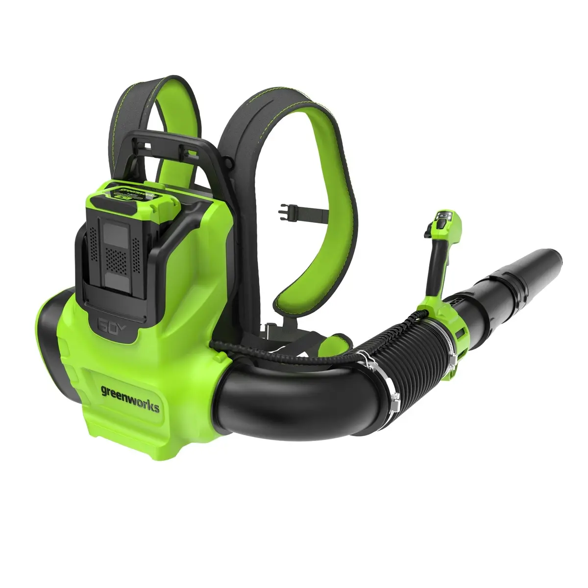 60V 730 Cfm Cordless Battery Backpack Blower: 4.0 Ah Battery And 3A Charger 1