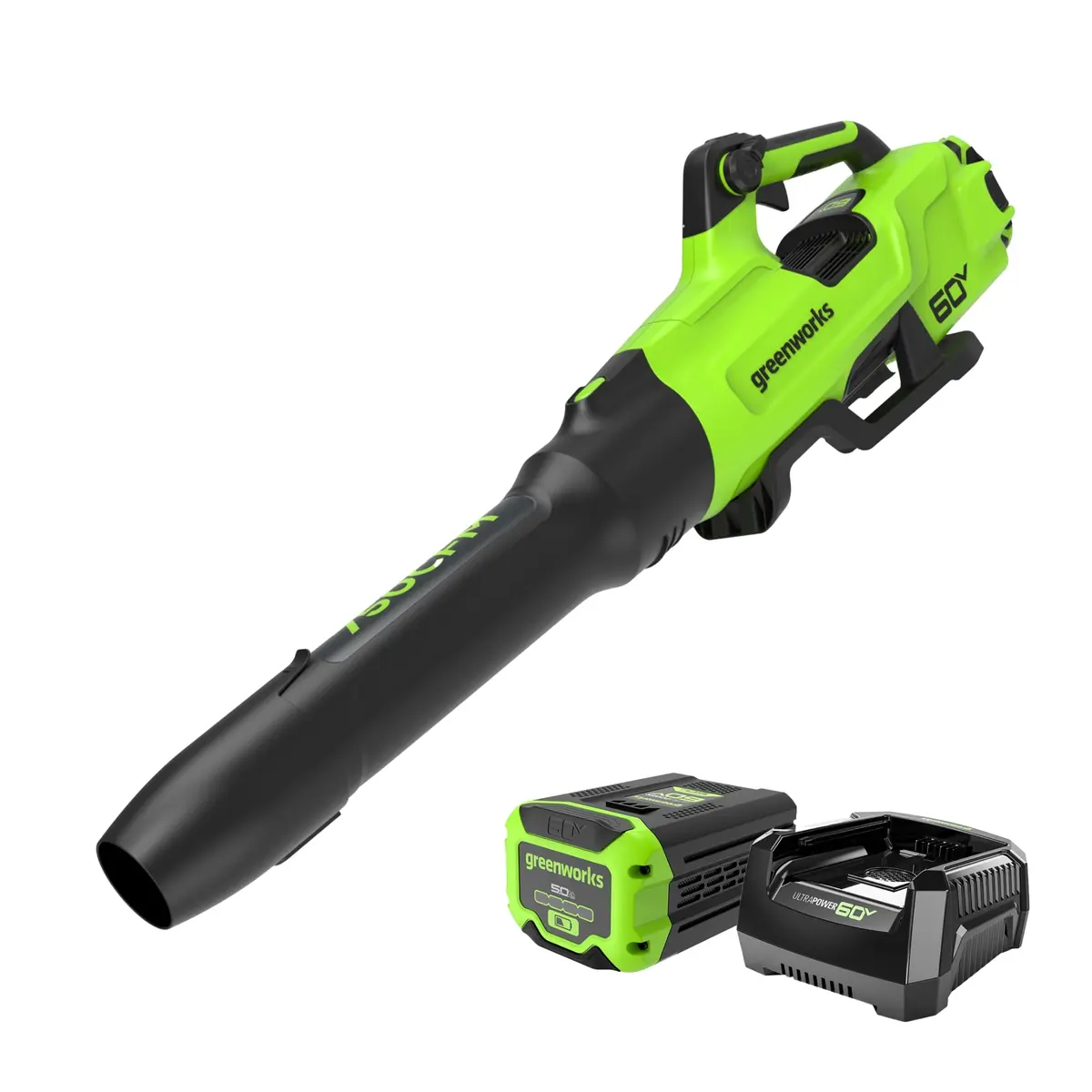 60V 750Cfm Cordless Battery Blower W/ 4Ah Hc Battery And 6A Charger 1