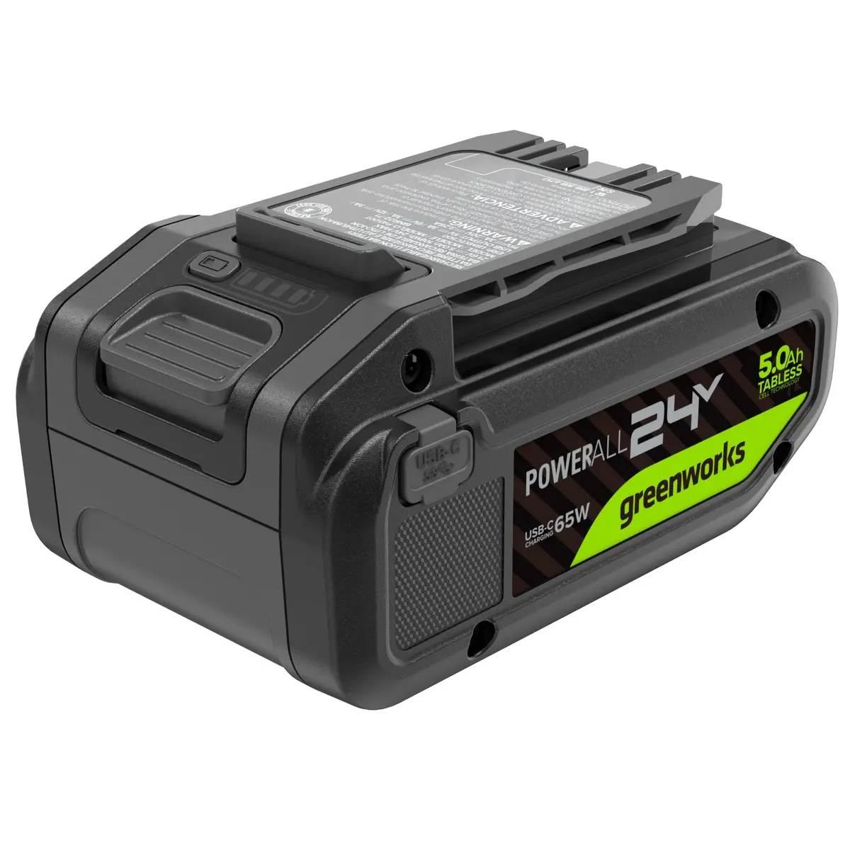 24V 5.0Ah Tabless Battery With Bi-Directional Usb-C Port 1