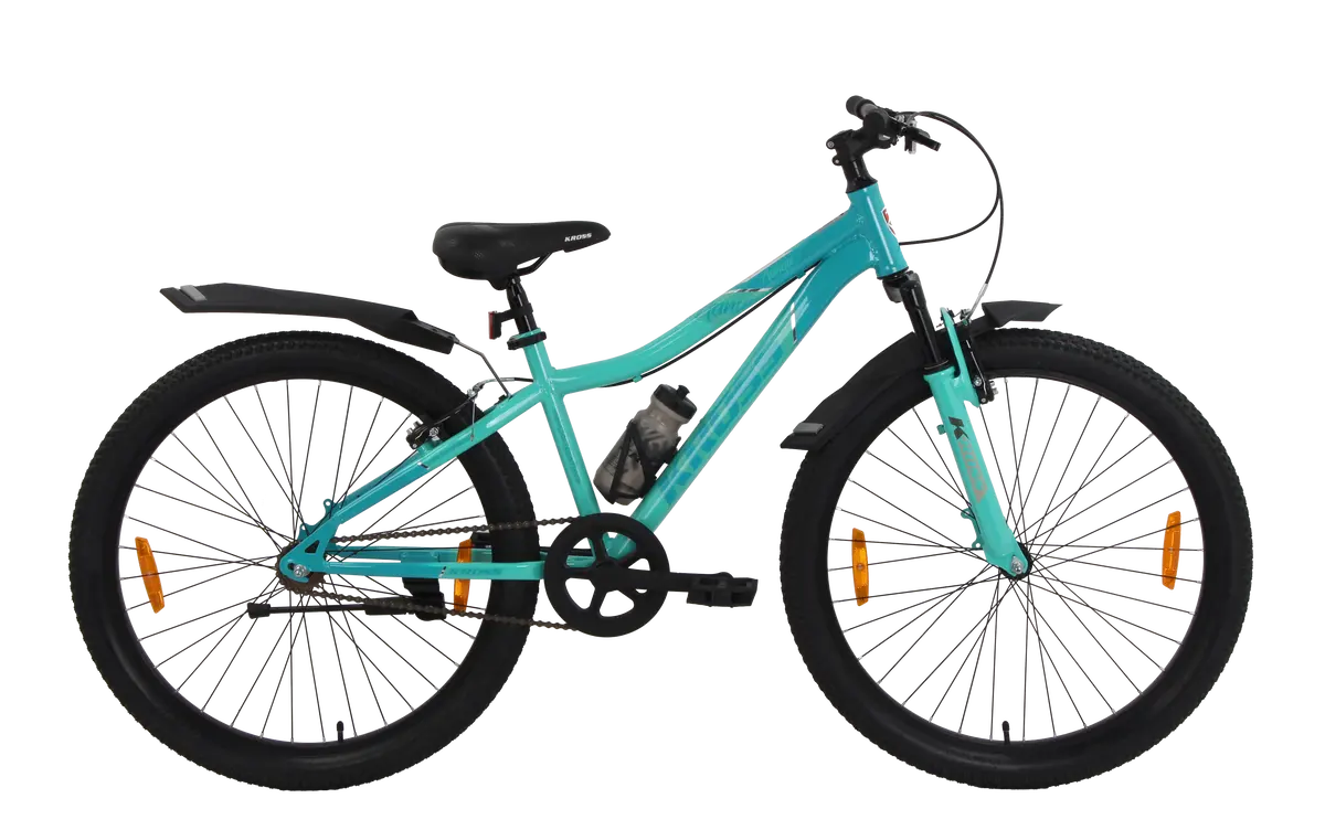 Kross Aanya 26T Single Speed Ladies Bike With Suspension Fork, Alloy Rims & V-Brakes – Green 1