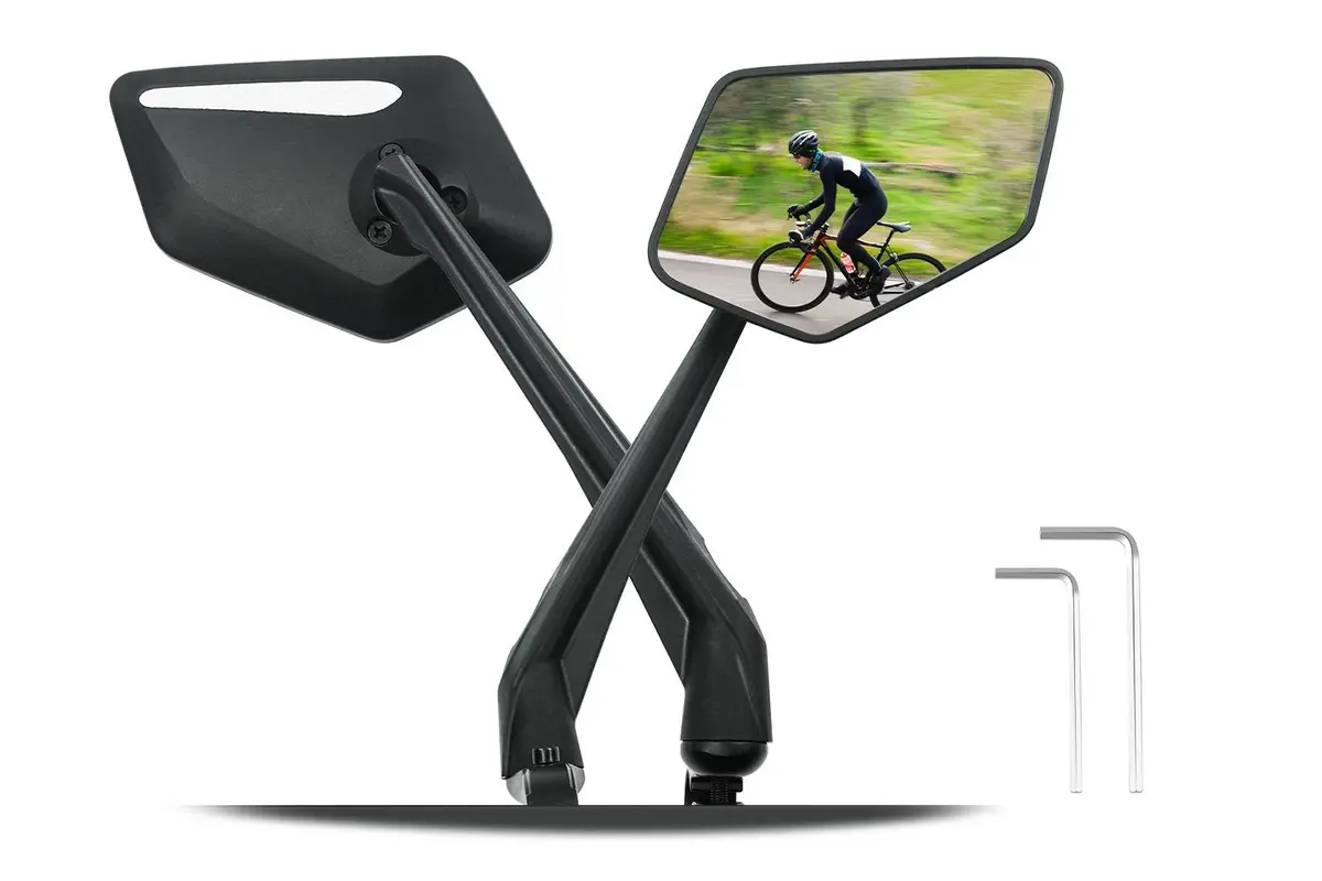 Hd Extra Large Wide-View 360° Adjustable Ebike Mirrors 1