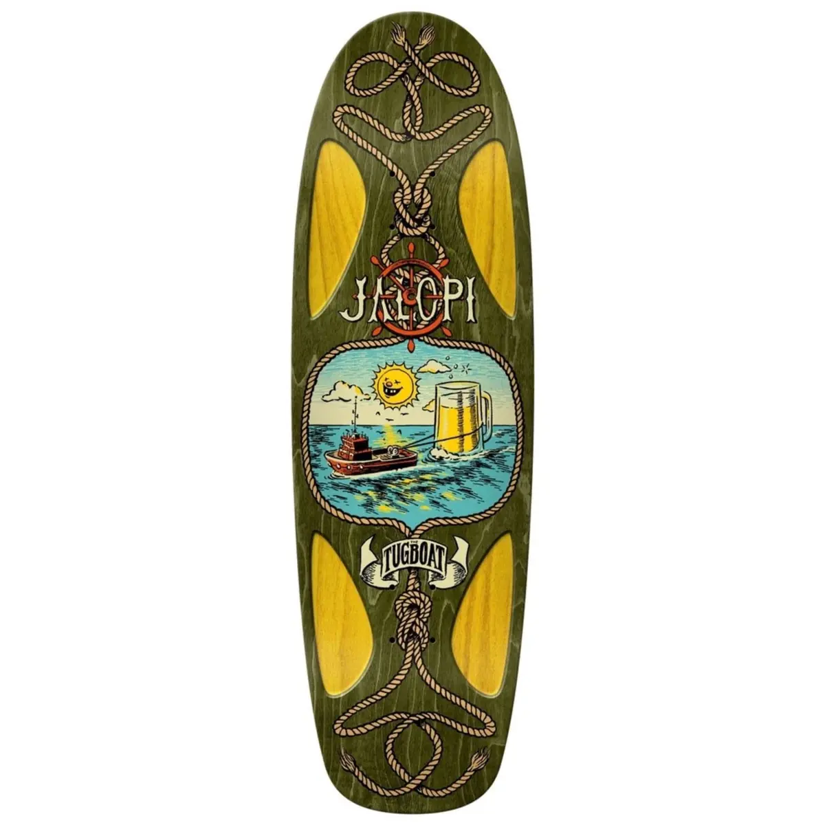 Anti Hero Jalopi Tugboat Deck - Green 1