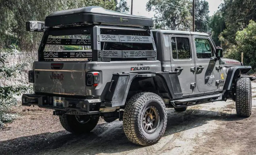 Attica 4X4 Frontier Series Rear Bumper For 2019-2026 Jeep Gladiator Jt - Recon Recovery 2